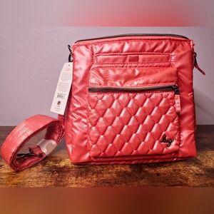 NWT Lug Wander Metallic Watermellon Crossbody Bag
